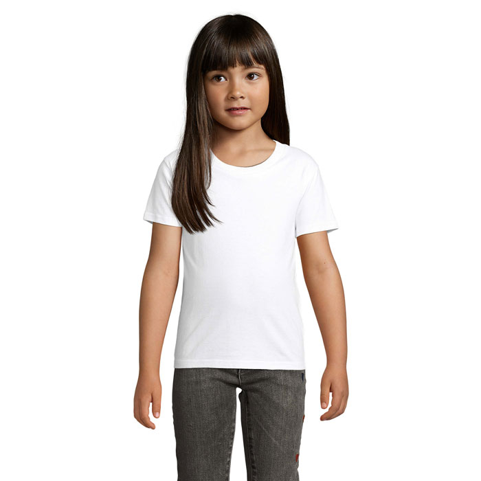 T-shirt coton bio enfant promotionnel 175g - PIONEER Blanc 1